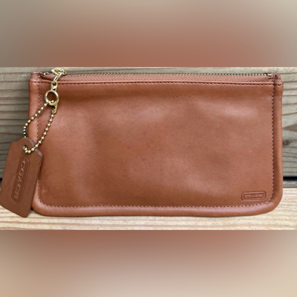 Vintage Coach #7167 Cosmetic Case BT SLG Small Leather Good Makeup Kit
